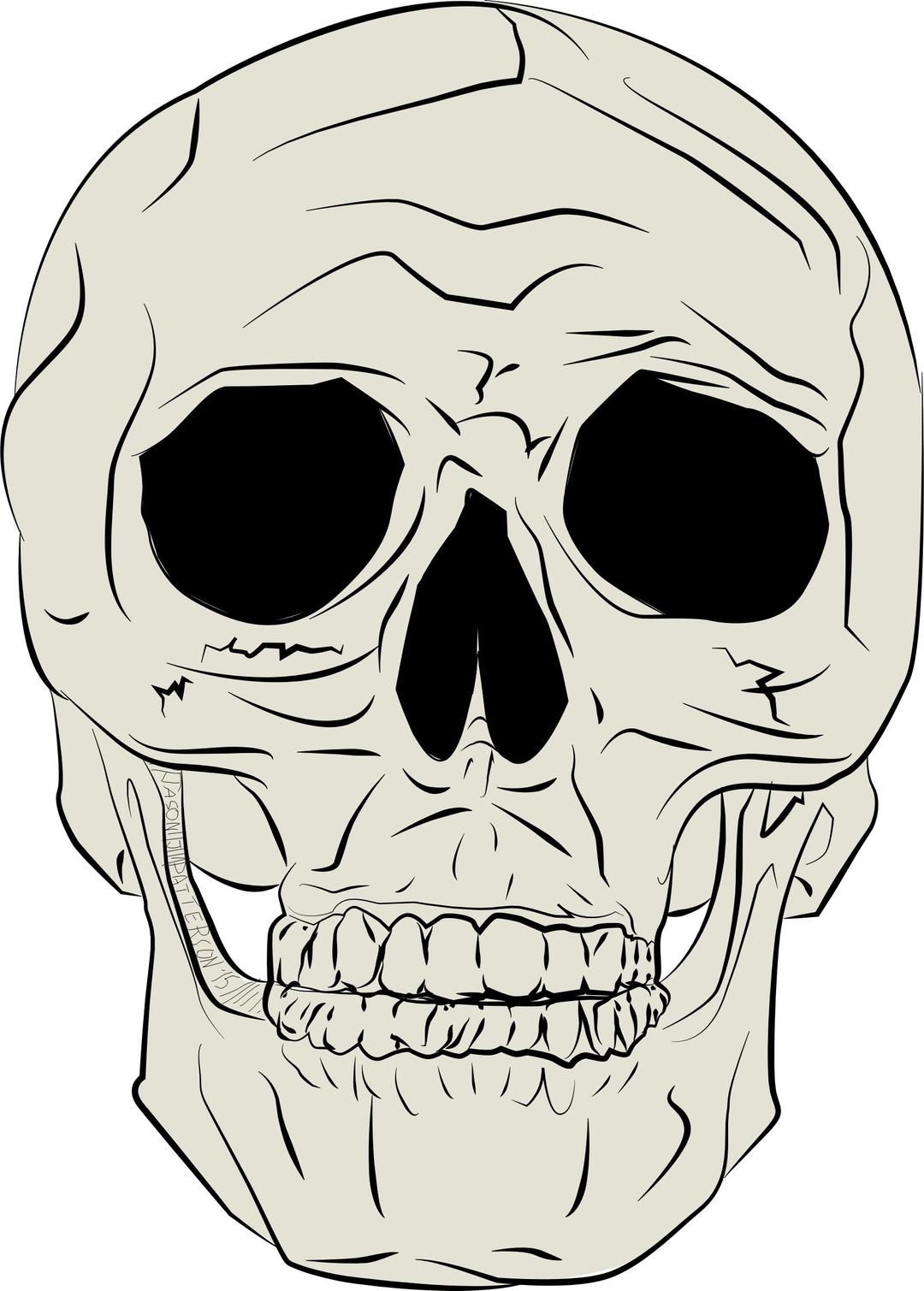 Human Skull by JP png transparent