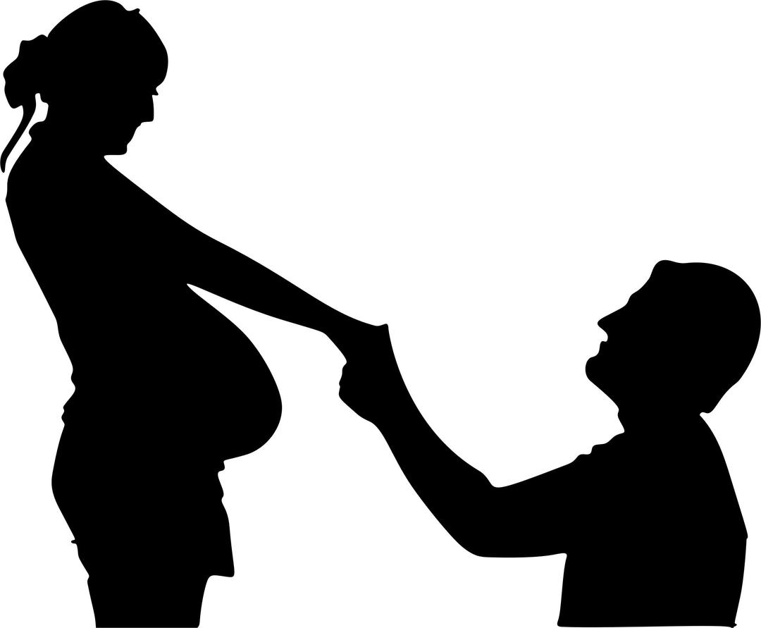 Husband With Pregnant Wife png transparent