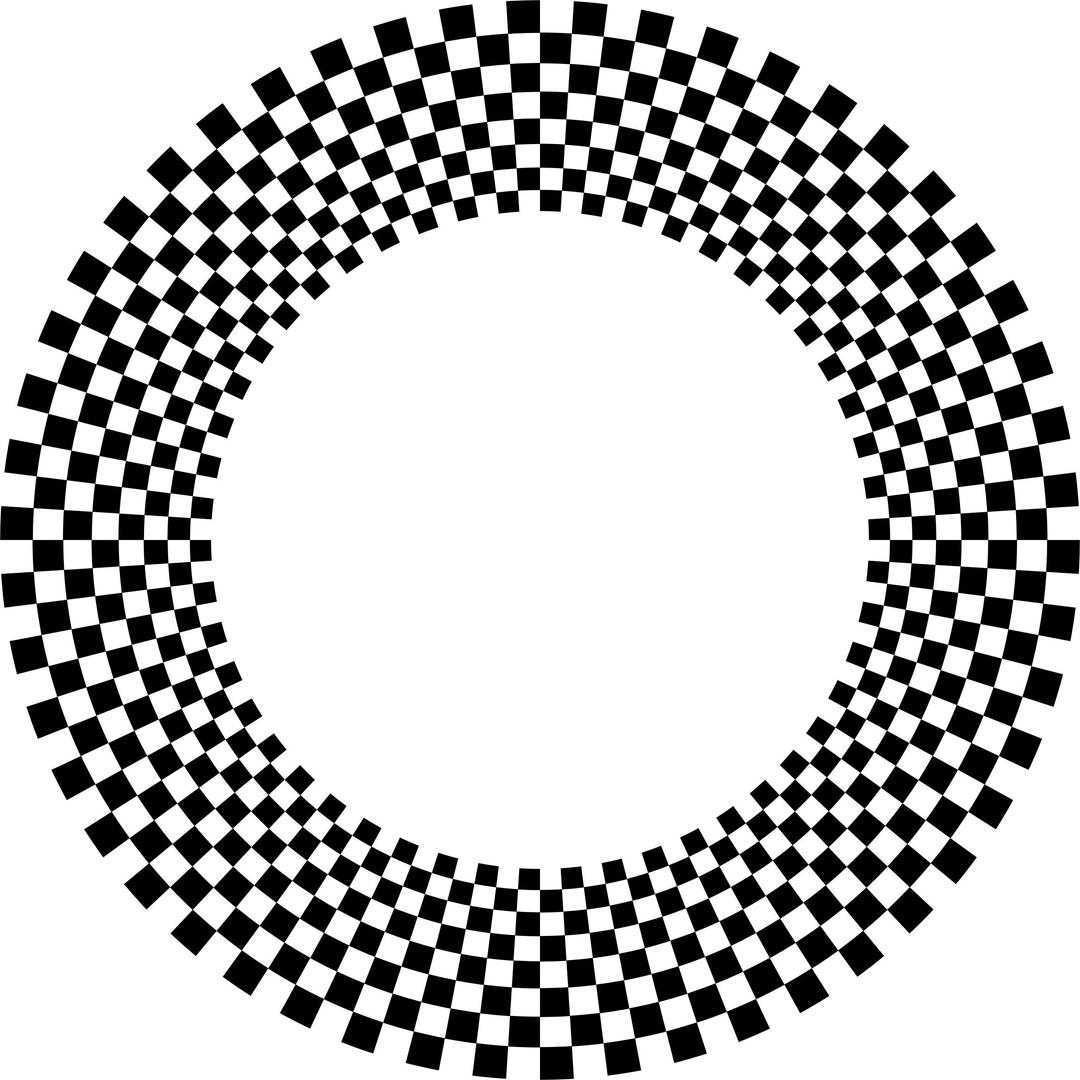 Hypnotic Checkerboard Torus png transparent