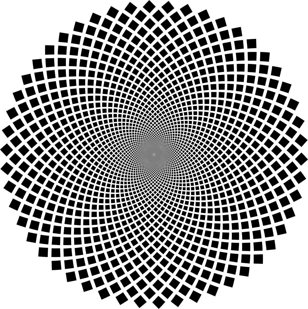 Hypnotic Checkerboard Vortex 2 png transparent