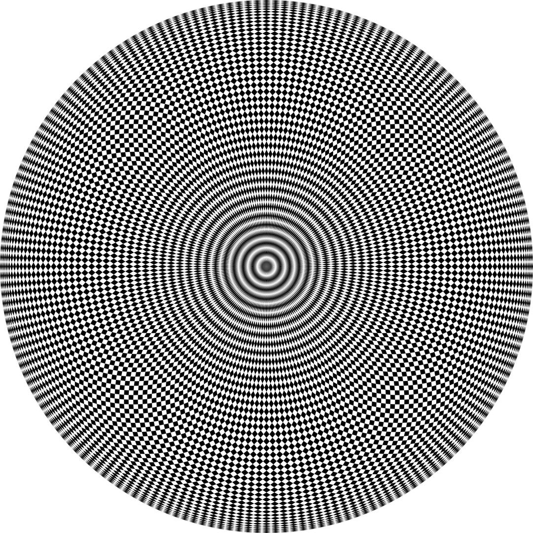 Hypnotic Checkered Mandala png transparent