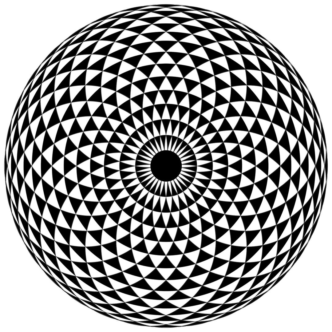 Hypnotic Toroid Mandala png transparent