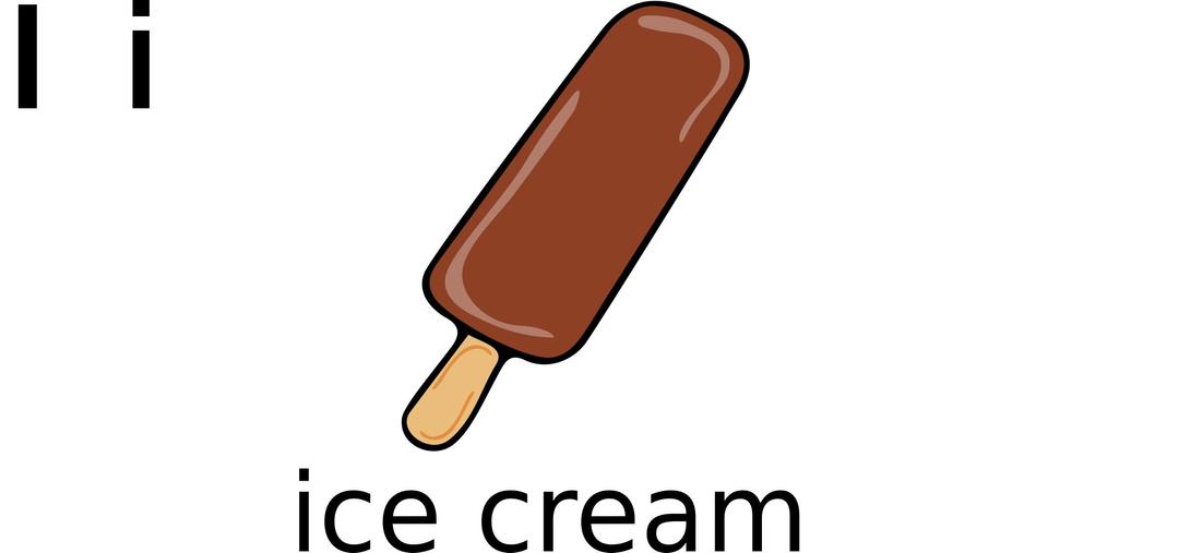 i for ice cream png transparent