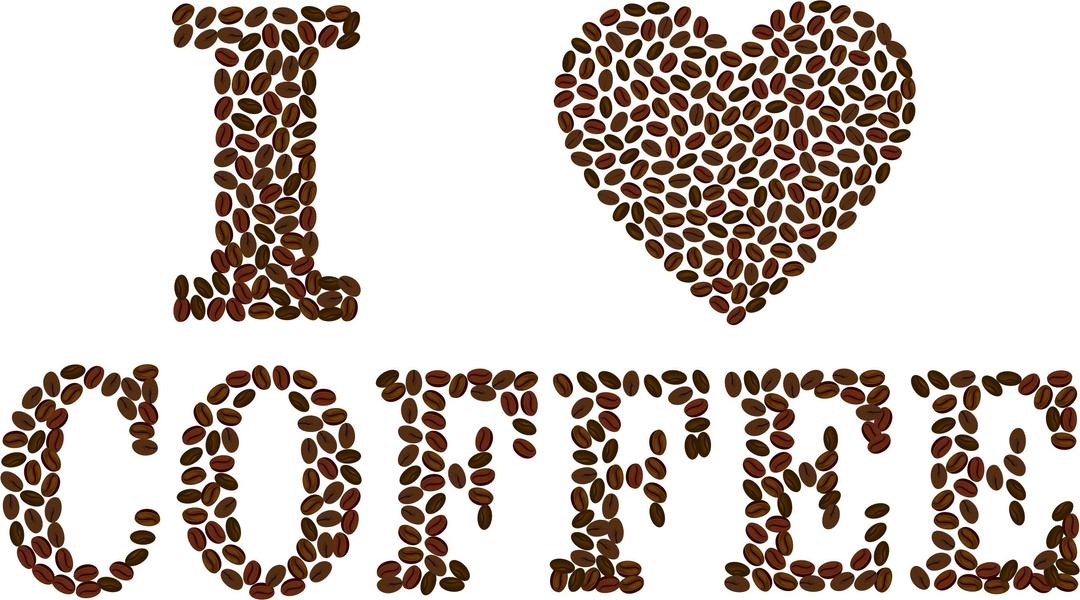 I Heart Coffee png transparent