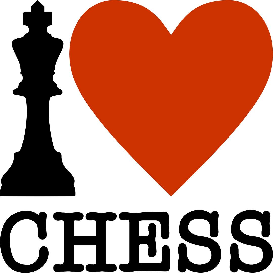 I Love Chess / Amo el Ajedrez png transparent
