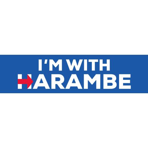 I'm With Harambe Sticker png transparent
