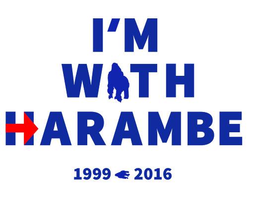 I'm With Harambe png transparent