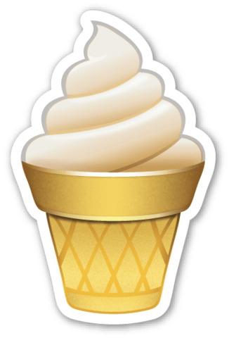 Ice Cream Emoji png transparent