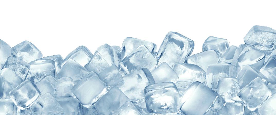 Ice Cubes Footer png transparent