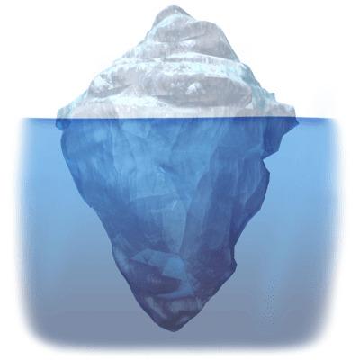 Iceberg Top and Bottom png transparent
