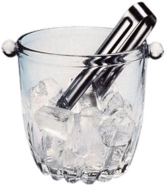 Icecube Bucket and Tongs png transparent