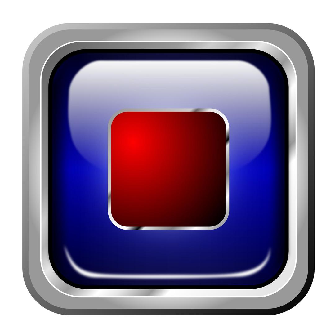 Icon Blue Multimedia Stop png transparent