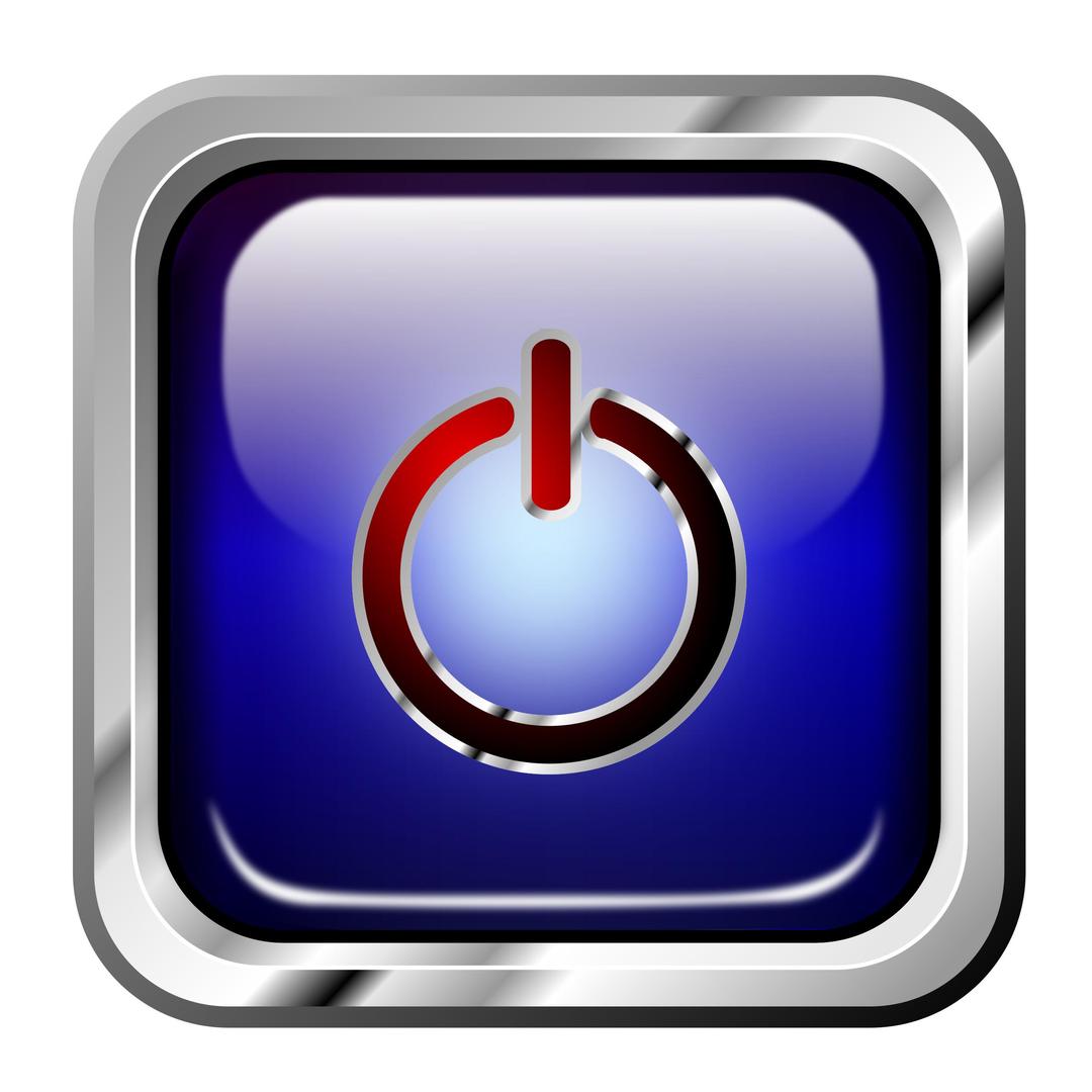 Icon Blue Mutimedia Power png transparent