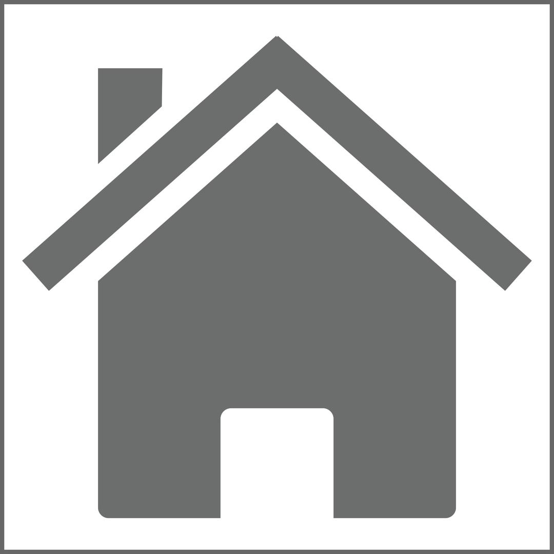 Icon: Grey on White Square - Variation of dynamitt home png transparent
