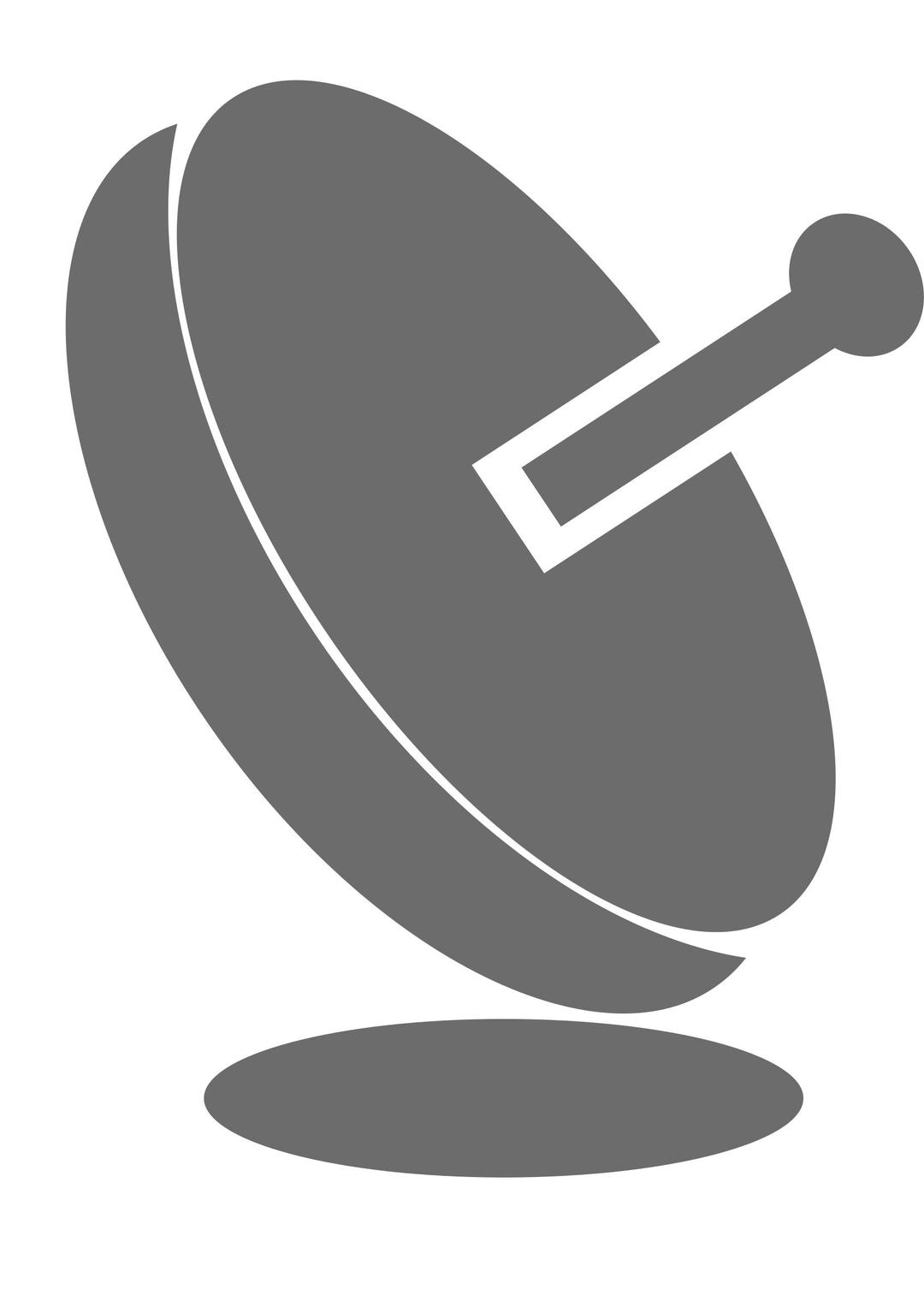 Icon: Satellite Dish - Grey png transparent