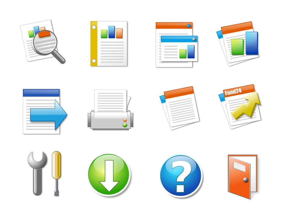 Icon Set Office Candy png transparent