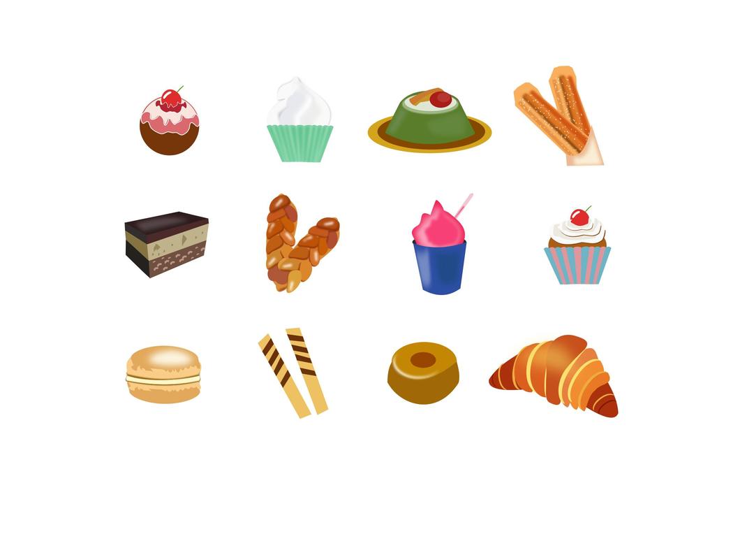 Icons Dessert from around the world png transparent