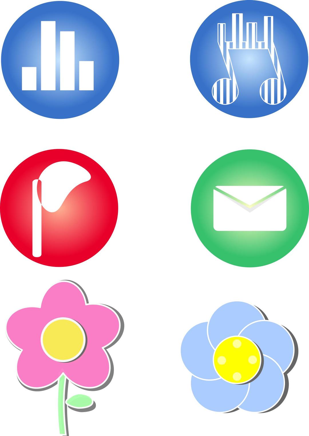 Icons for cellphone png transparent