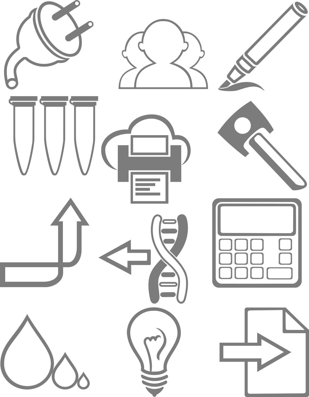 Icons in Android Holo style png transparent