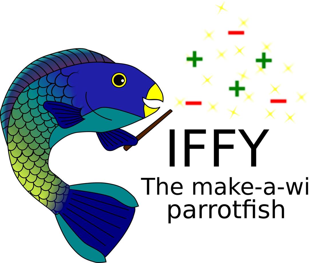 Iffy, the make-a-wish Parrotfish png transparent