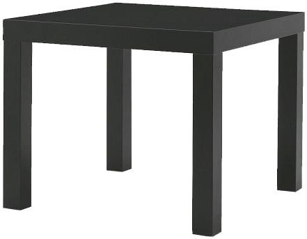 Ikea Lack Table Black png transparent