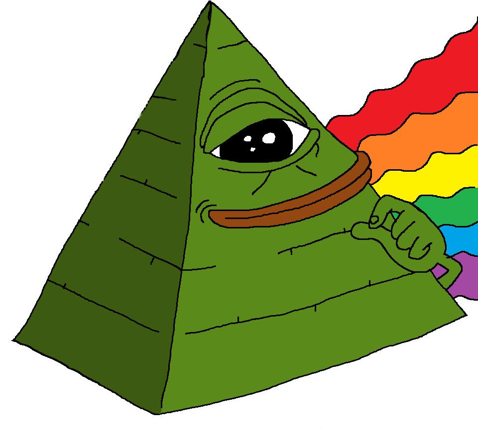Illuminati Pepe Pride png transparent