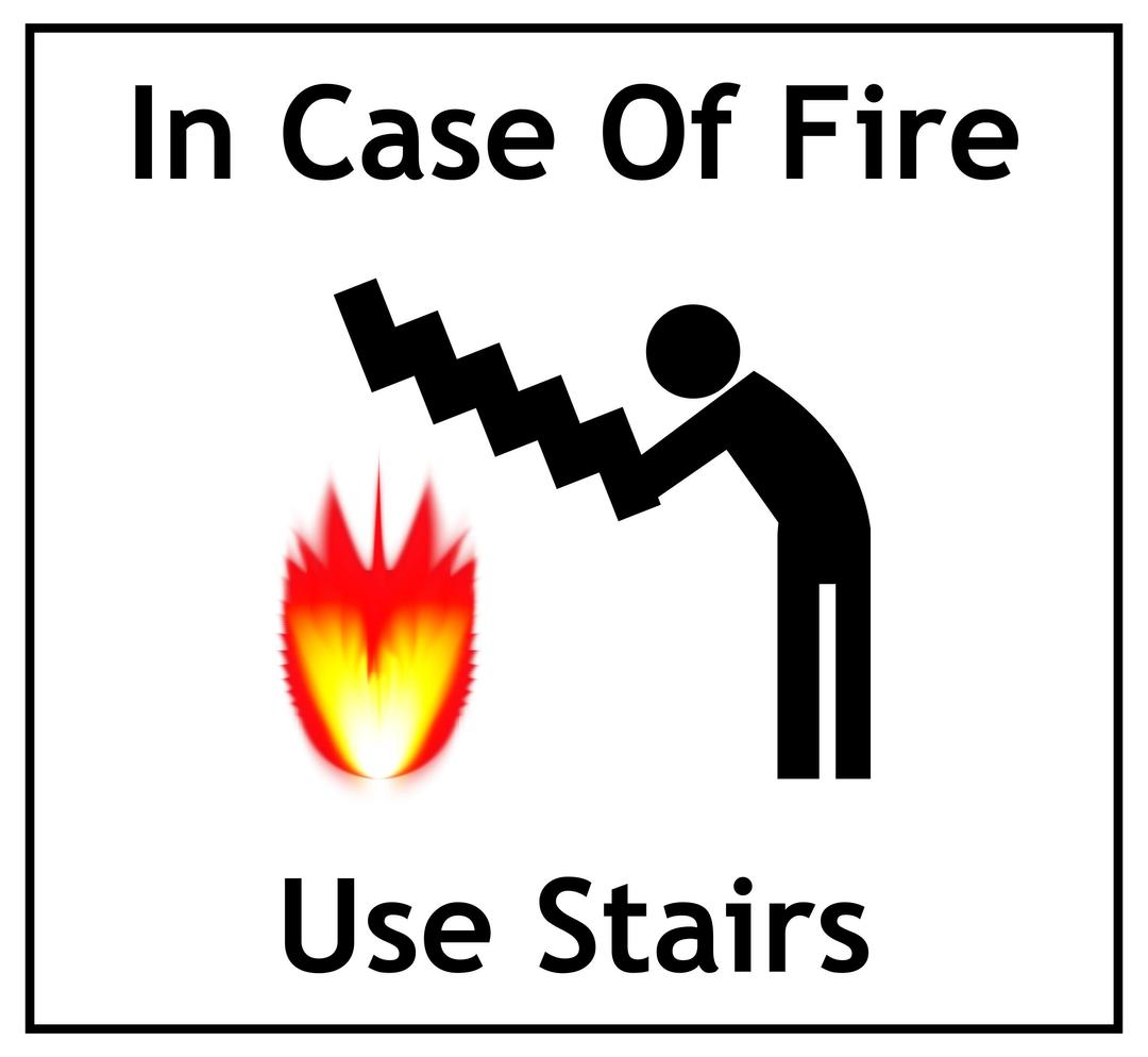 In Case Of Fire png transparent