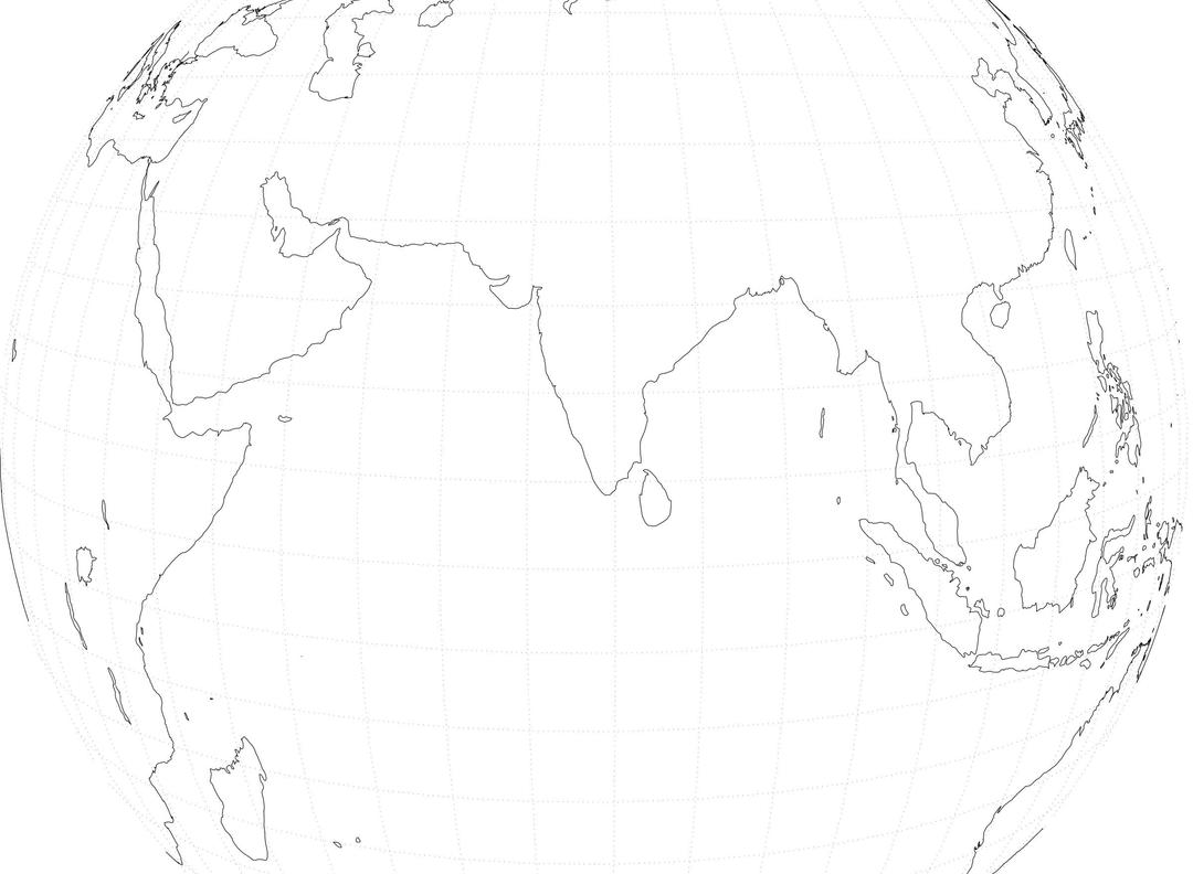 India viewed from space png transparent