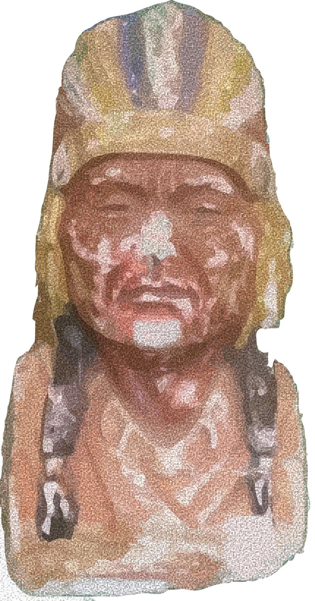 Indian Head Statue 2 png transparent