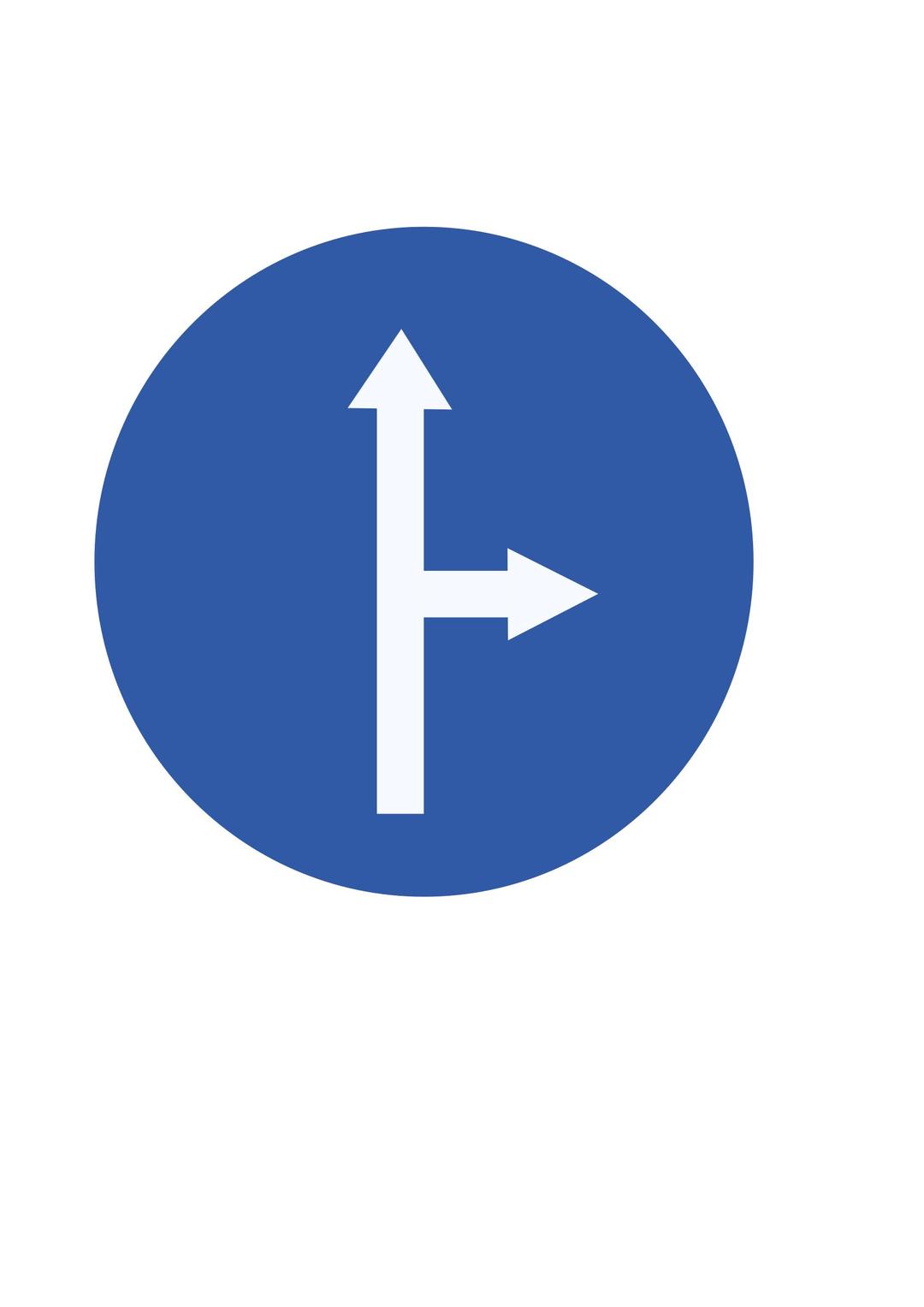 Indian road sign - Ahead or turn right png transparent