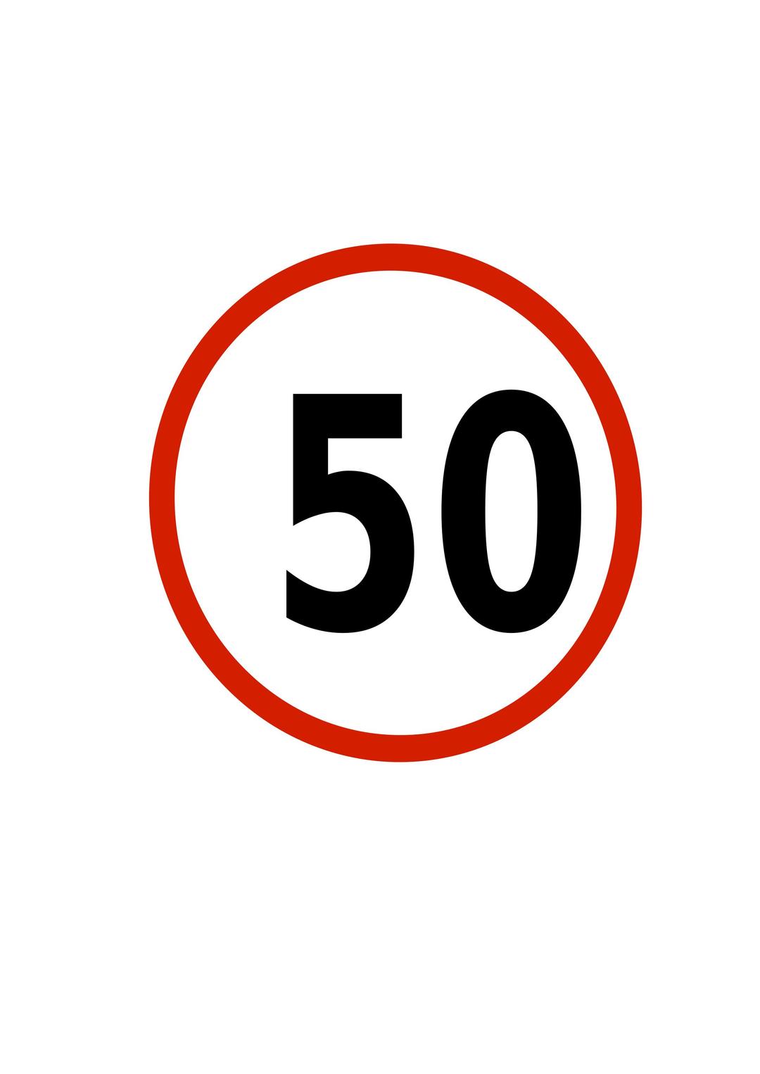 Indian road sign - Speed limit png transparent
