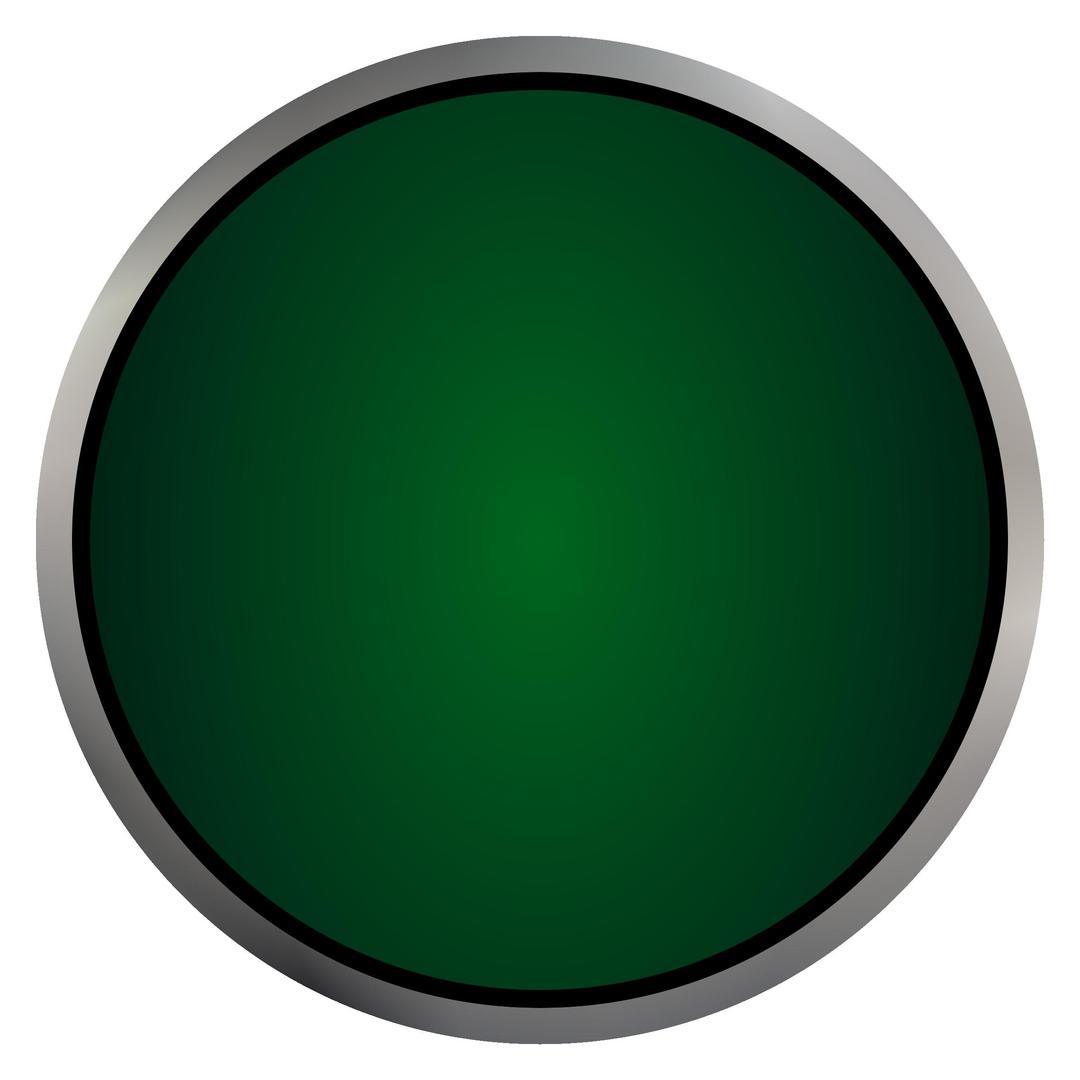 Industrial Push Button Green png transparent