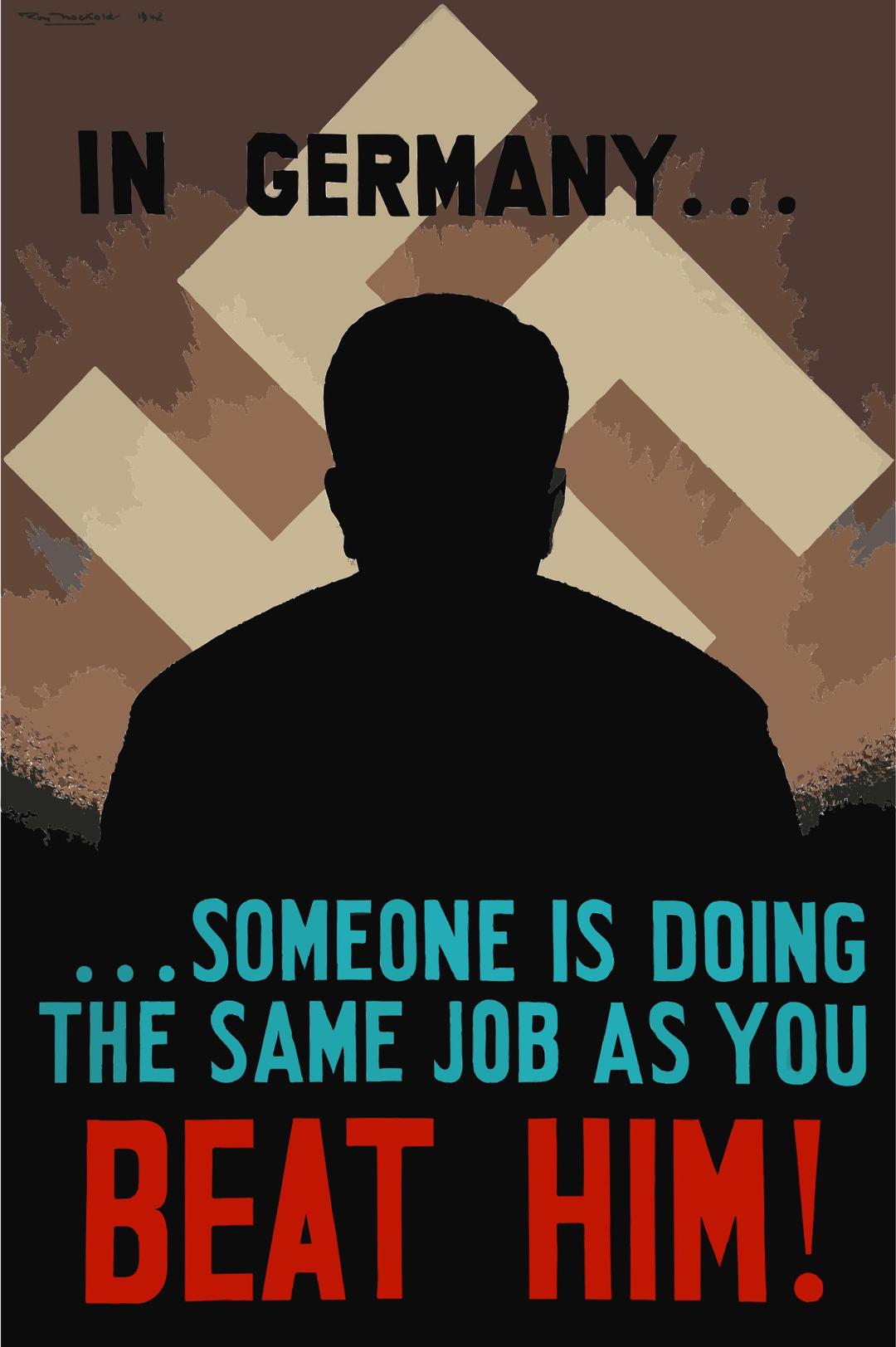 INF3-126 War Effort In Germany... someone is doing the same job as you - Beat him! edit png transparent