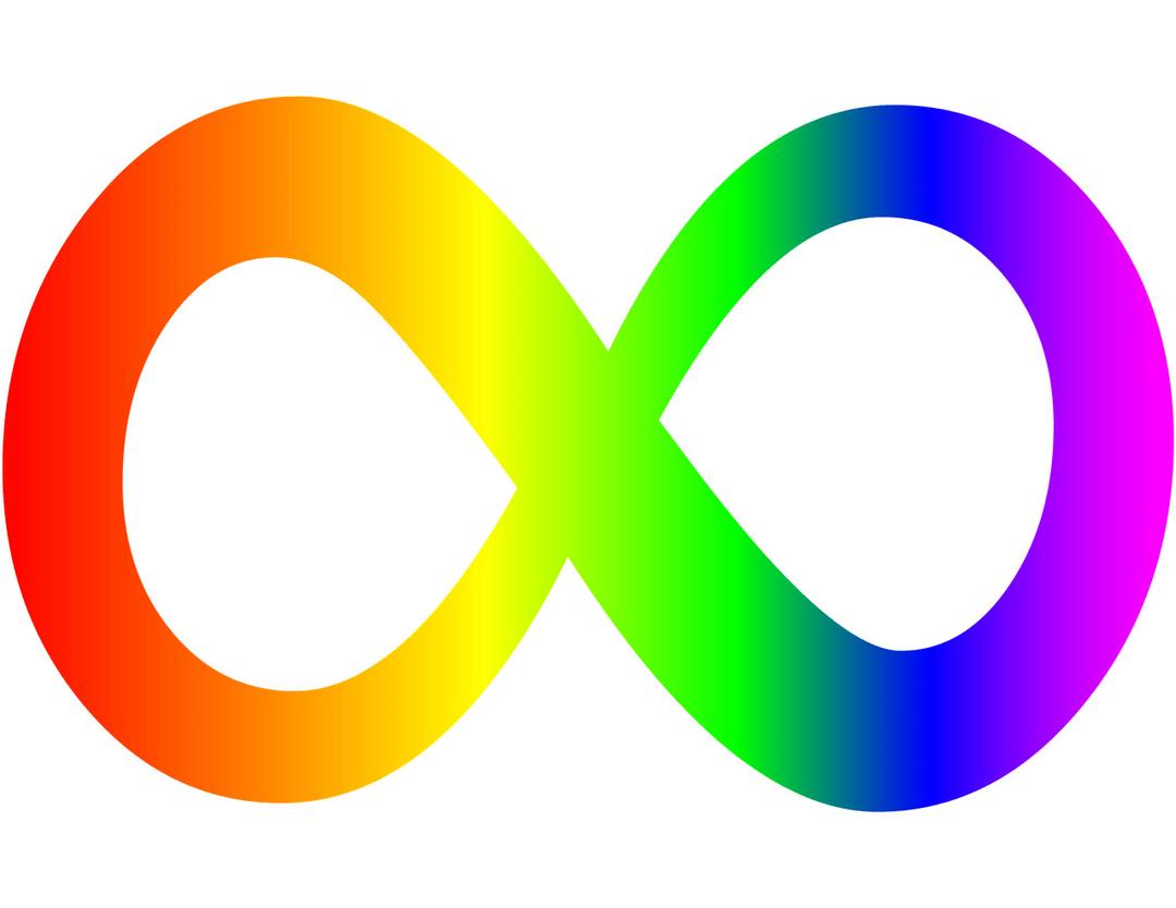 Infinity Symbol Rainbow png transparent