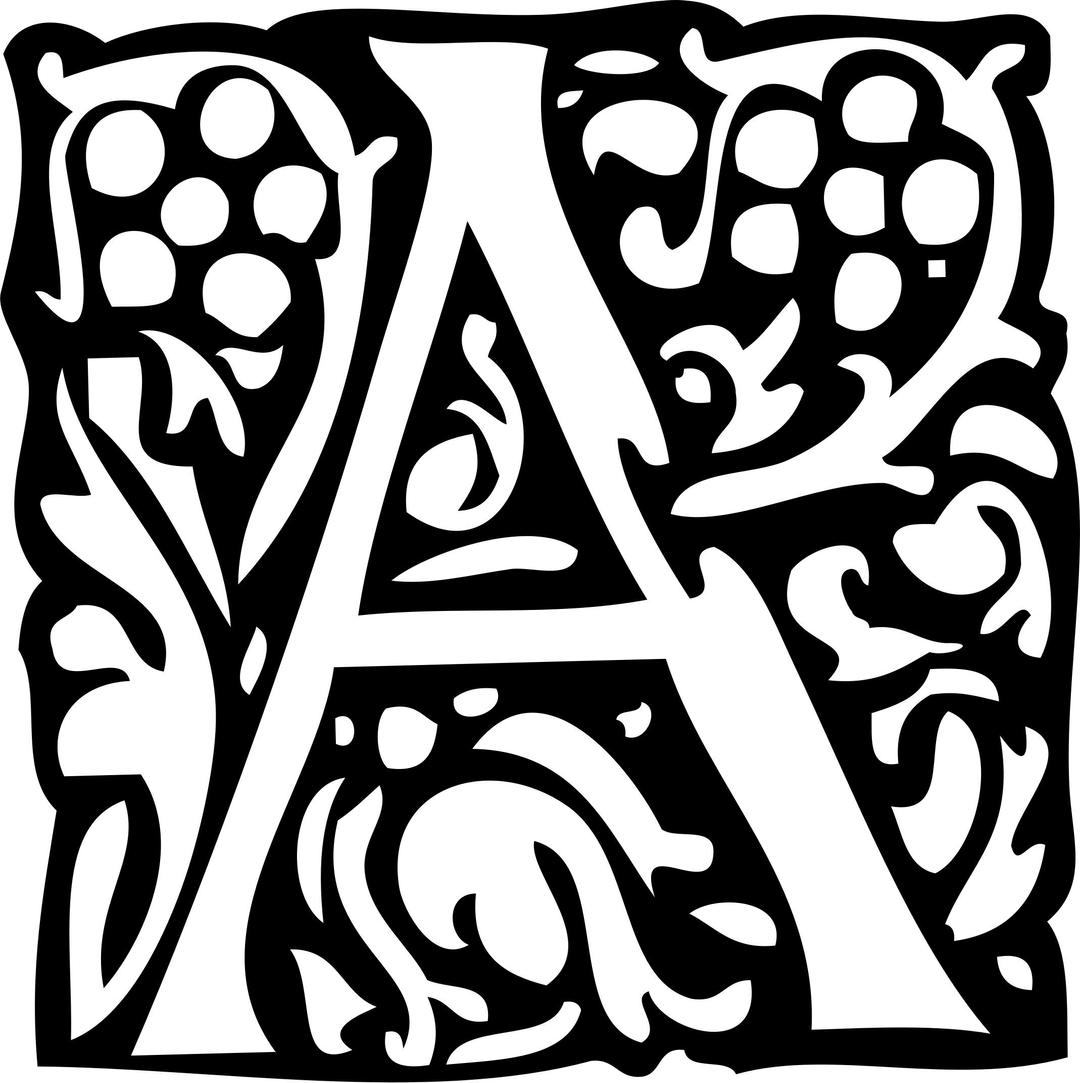Initial Letter A png transparent