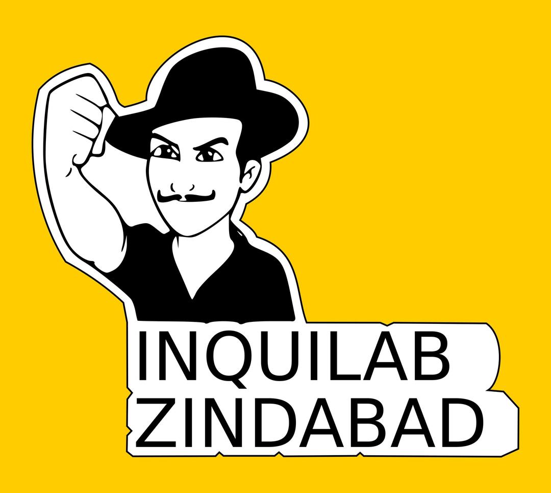 Inquilab Zindabad png transparent