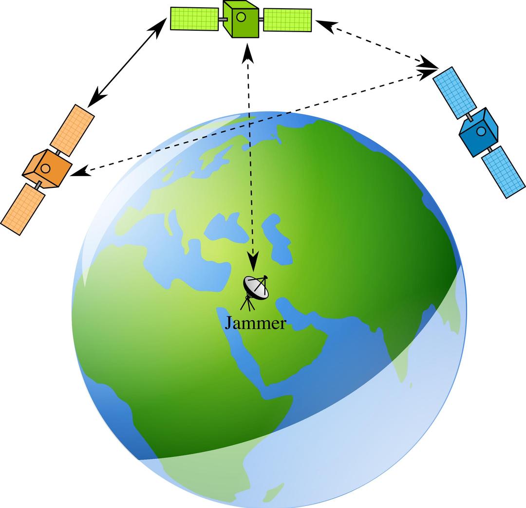 Inter satellite communication png transparent