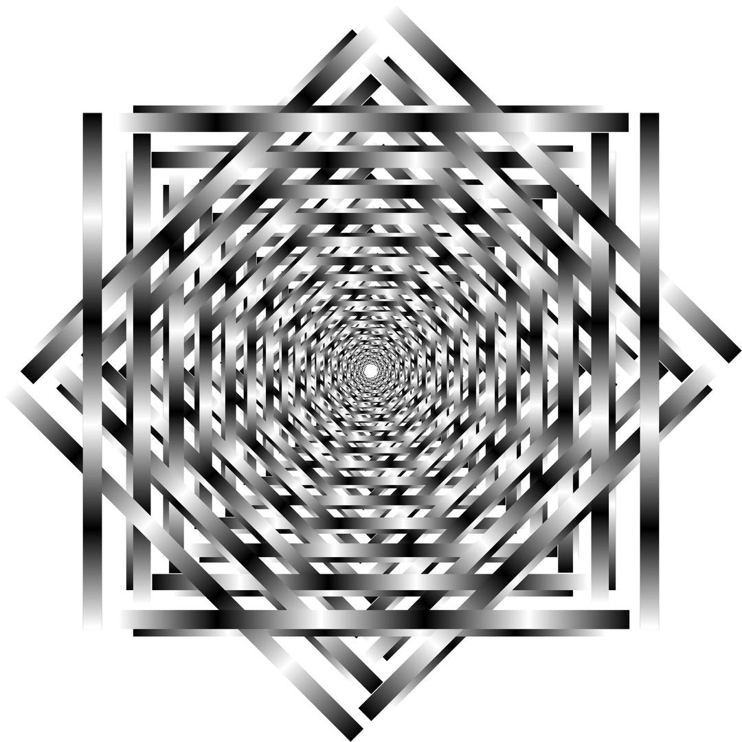Interlocking Optical Illusion Vortex png transparent