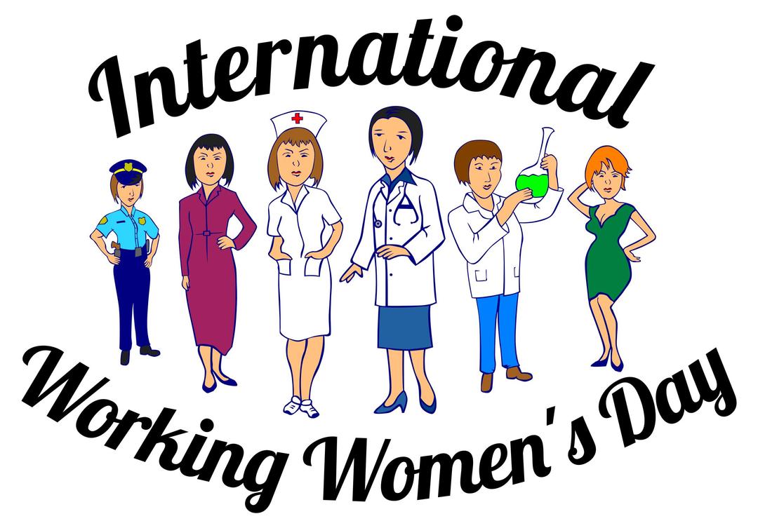 International Working Woman's Day png transparent