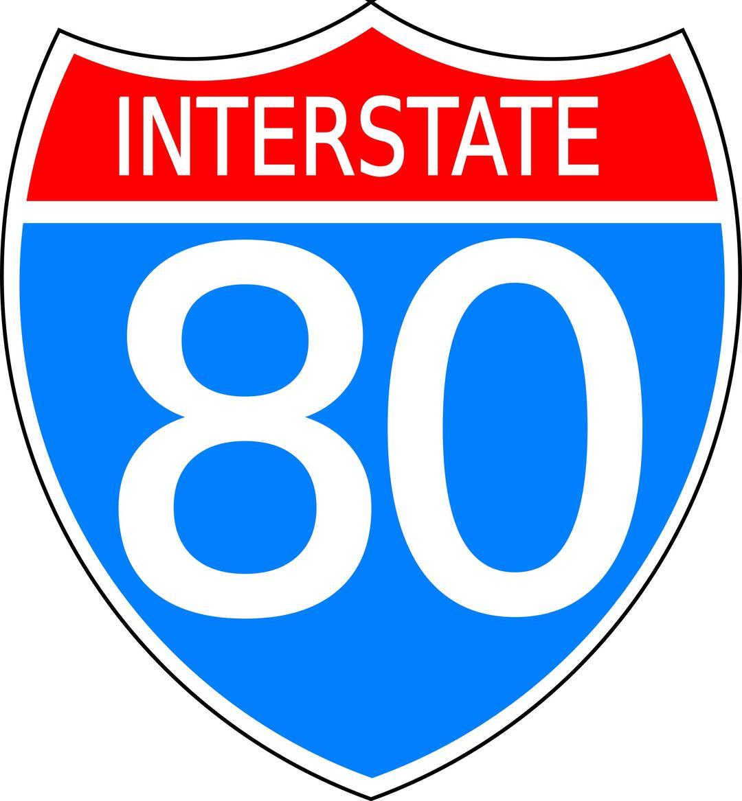 Interstate Highway Sign png transparent