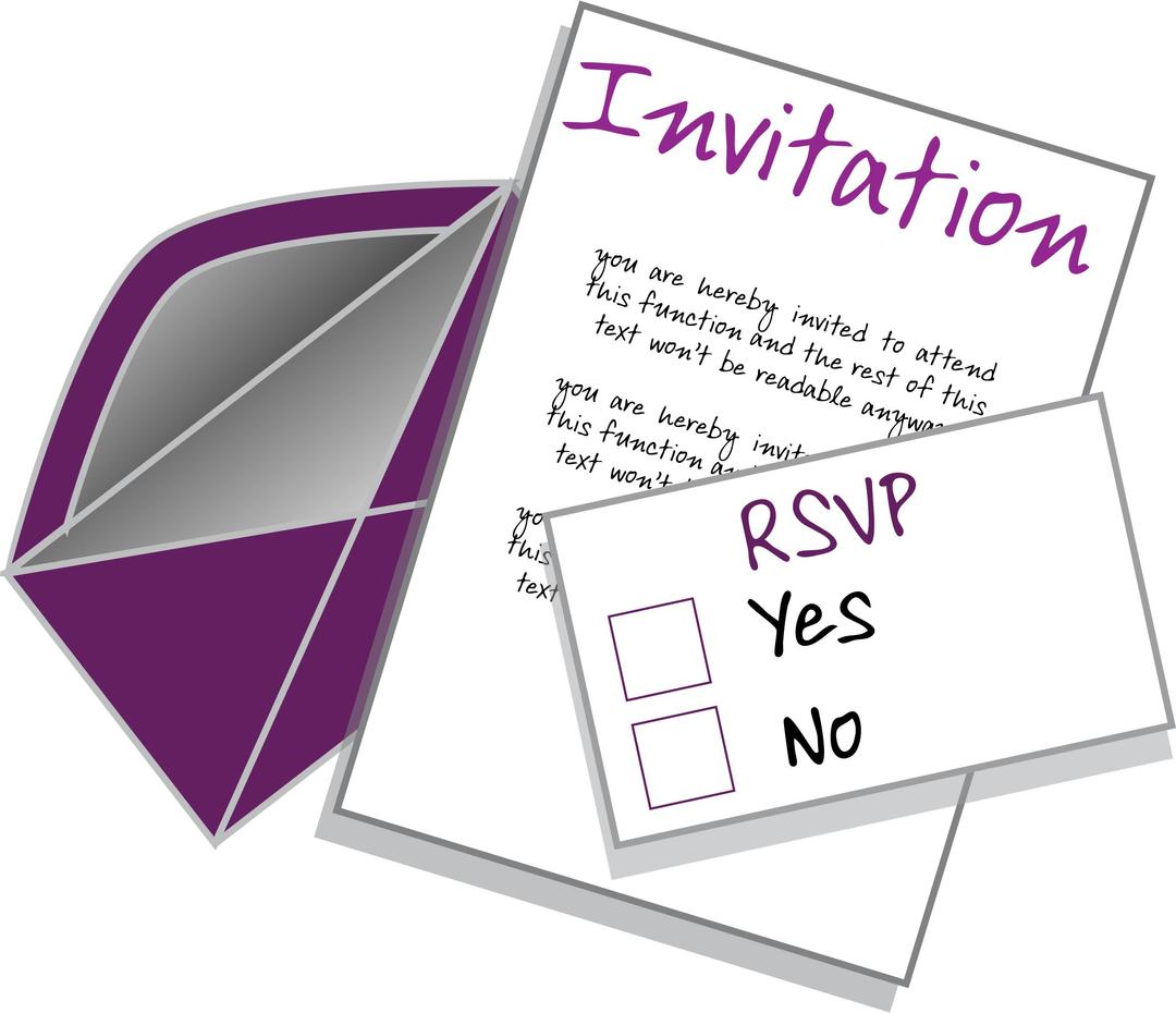 Invitation png transparent