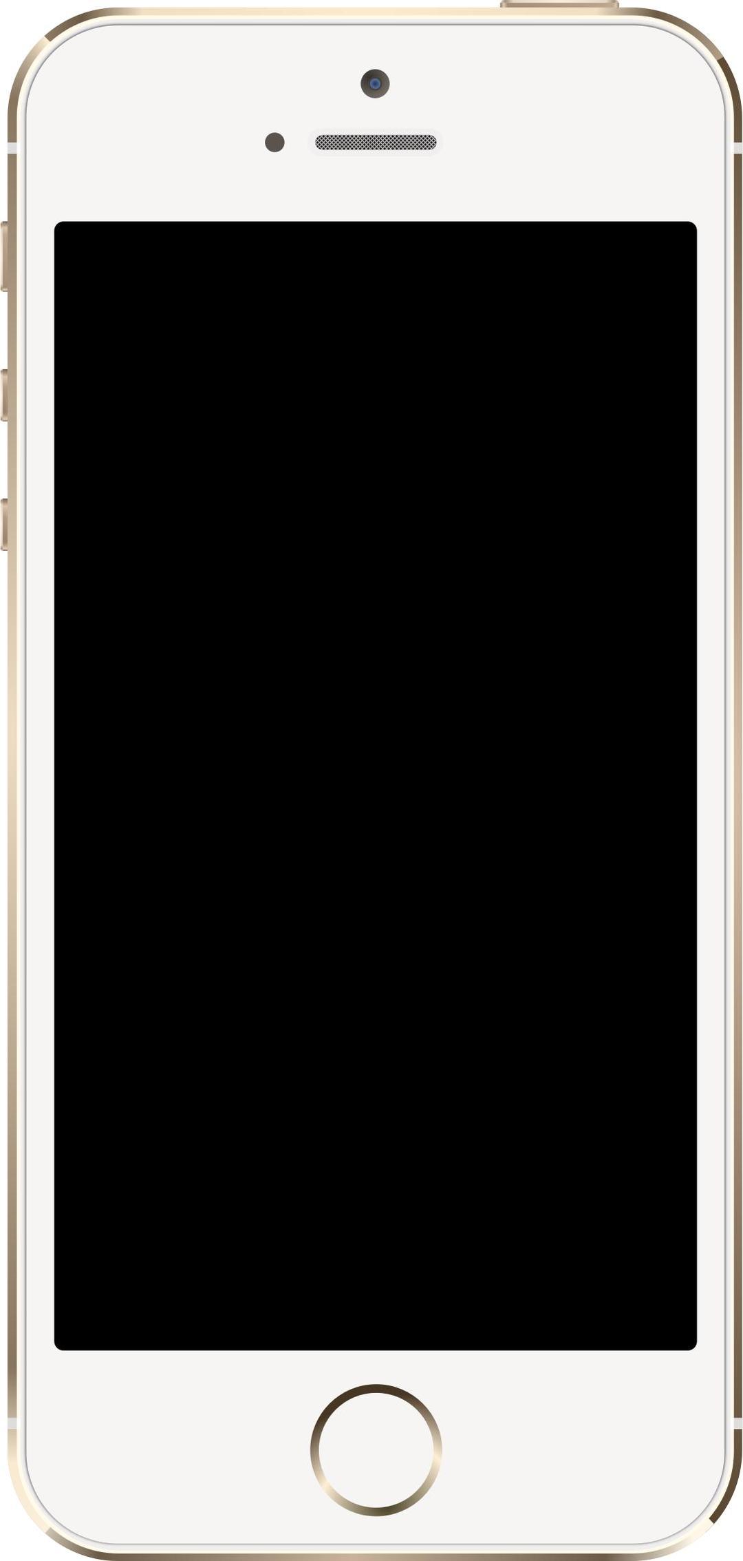 iPhone 5S Gold png transparent