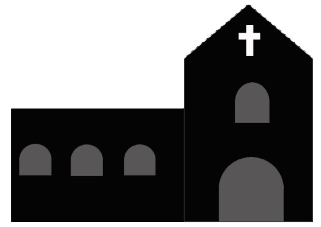 Ireland Church silhouette png transparent