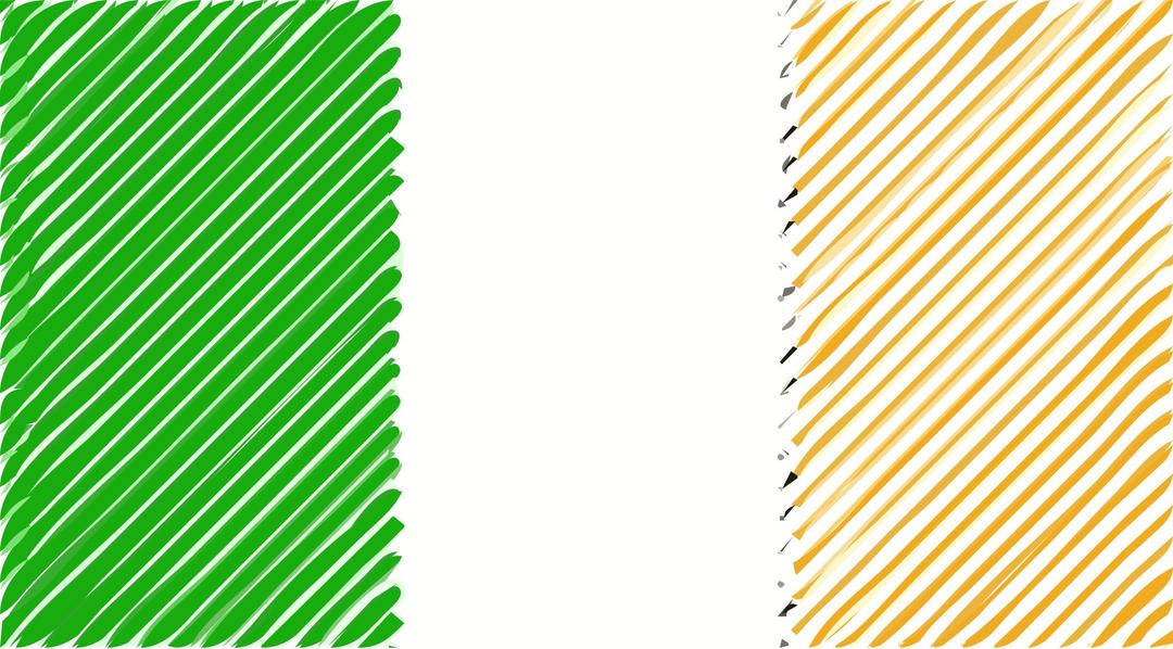 Ireland flag linear png transparent