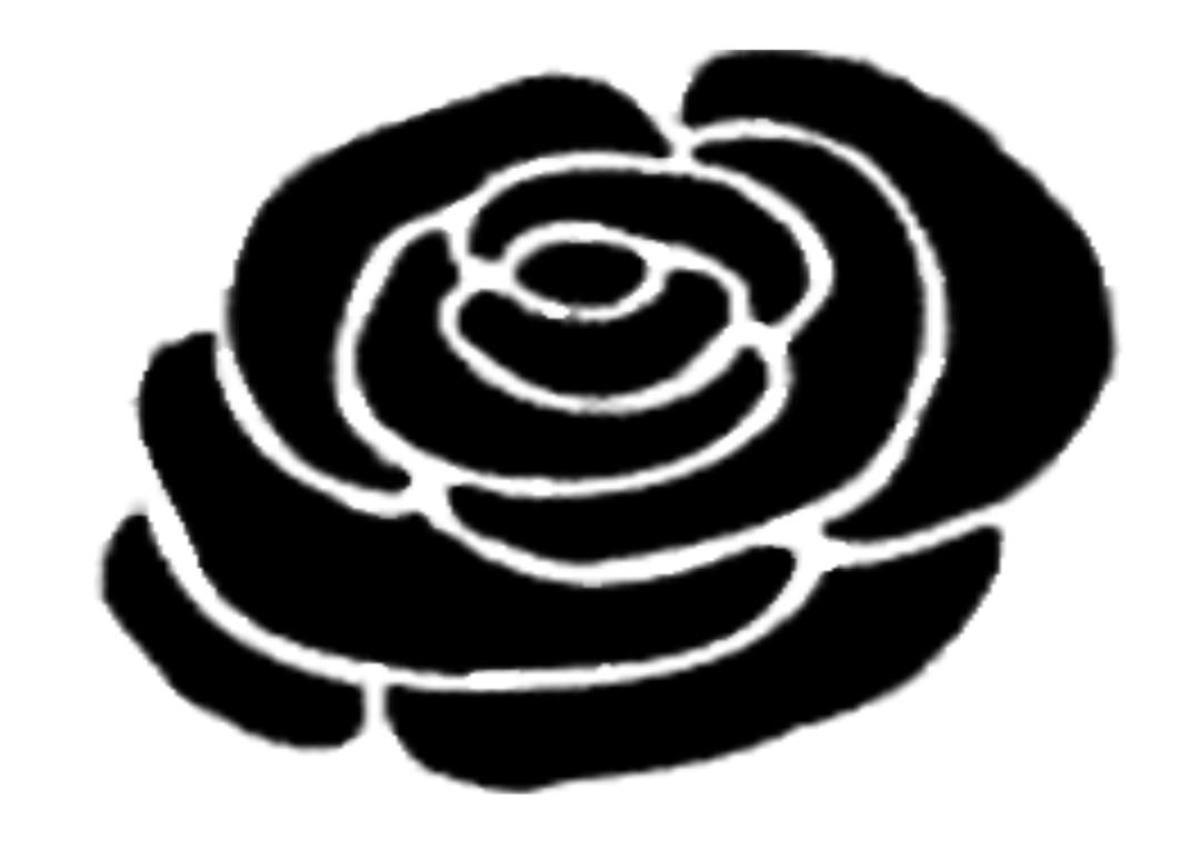 Ireland Rose silhouette 2 png transparent