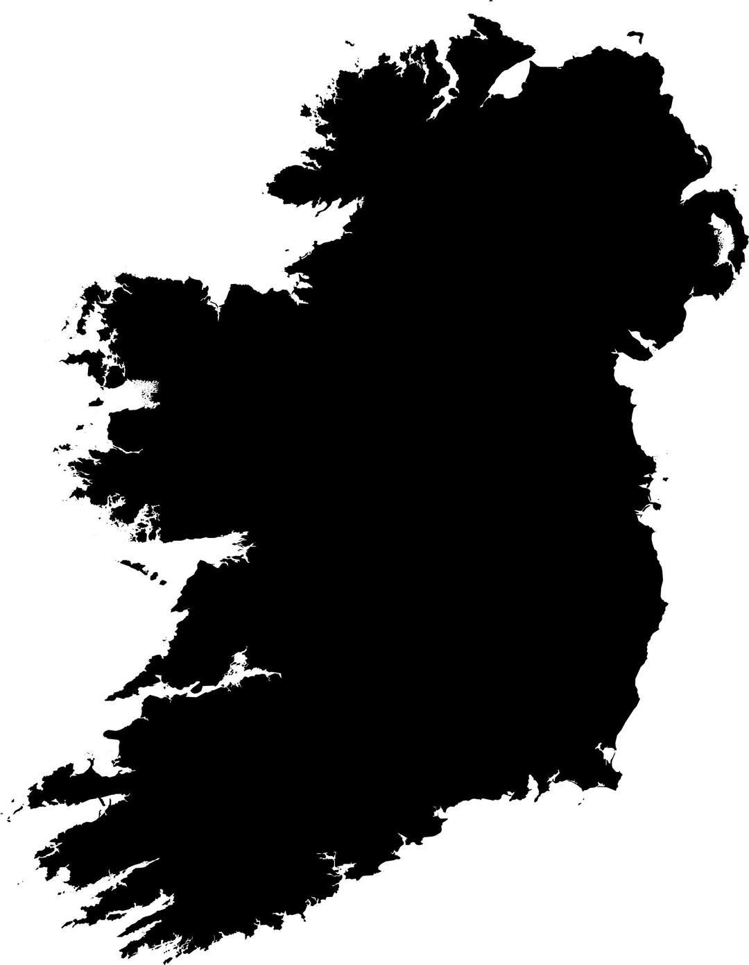 Ireland silhouette png transparent