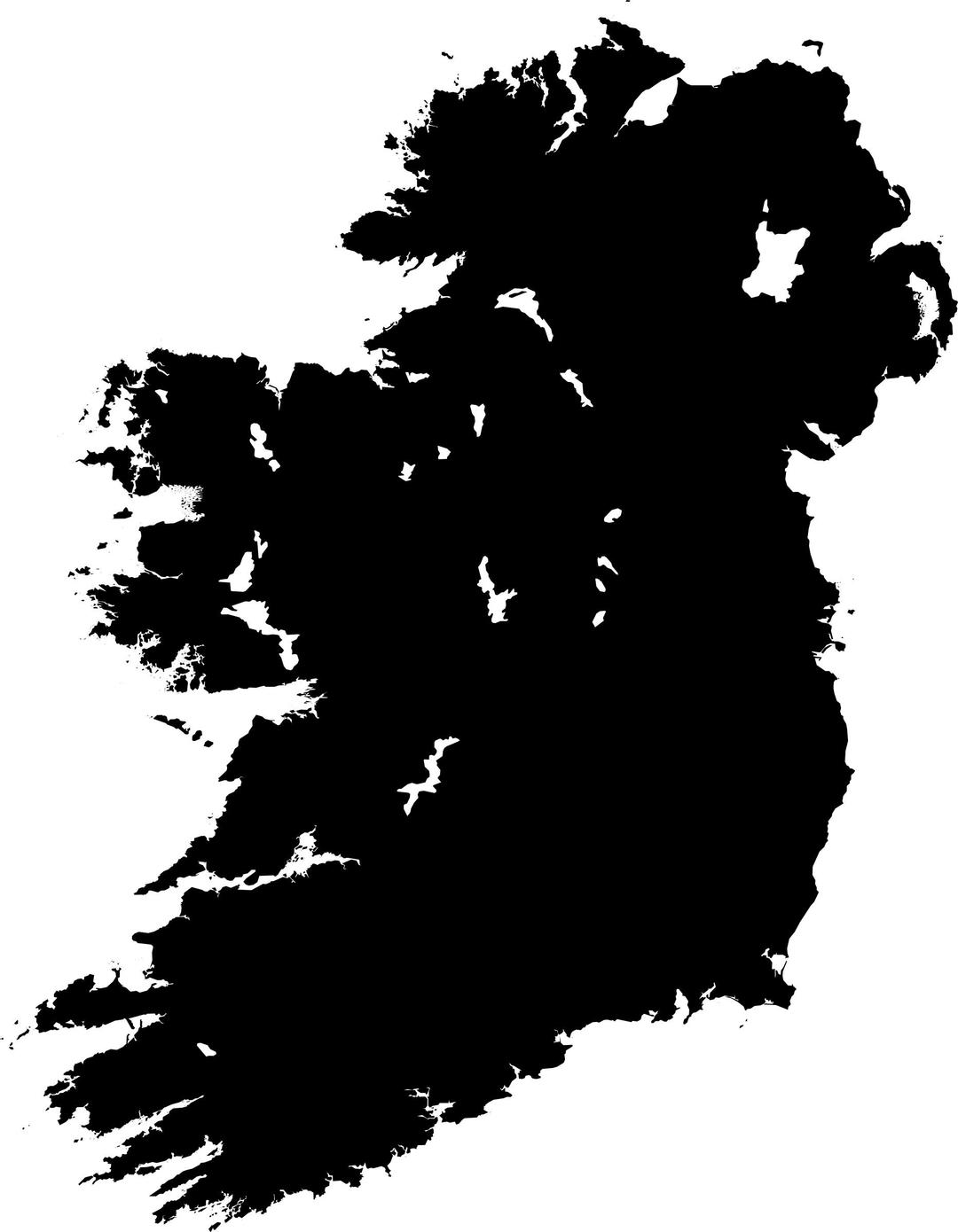 Ireland silhouette 2 png transparent