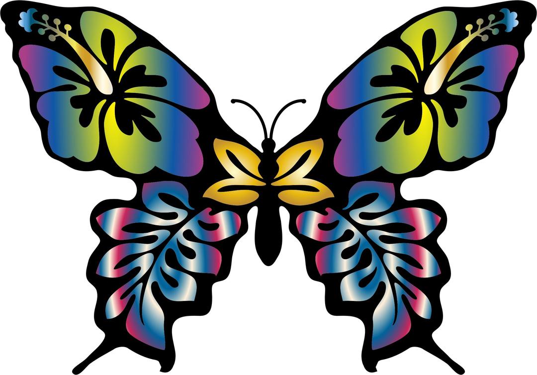 Iridescent Butterfly 2 png transparent