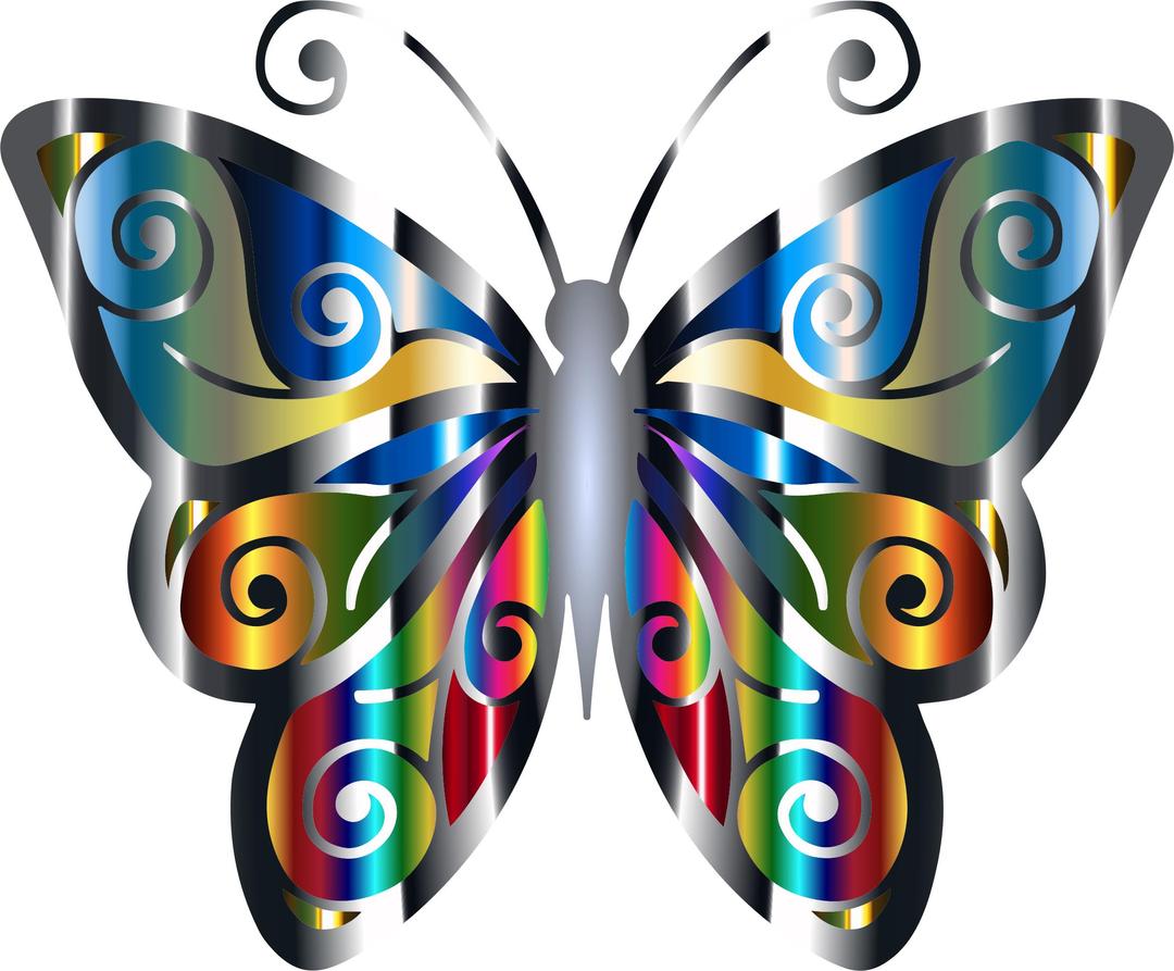 Iridescent Butterfly 3 png transparent