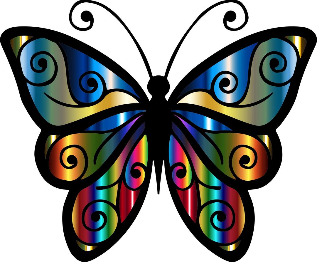 Iridescent Butterfly 4 png transparent